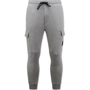 Trainingsbroek Heren Slim Fit - Sweatpants met Zakken - Grijs