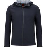 Heren Zomerjas Kort met Capuchon - Blauw