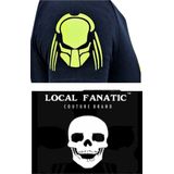 T-shirt Heren met Opdruk - Predator Neon Print - Blauw