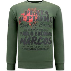 Pablo Escobar - El Patron Heren Sweater - Groen