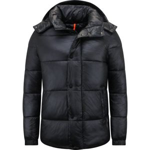 Local Fanatic - Puffer Jacket - Zwart - 100% Polyester - Afritsbare Capuchon