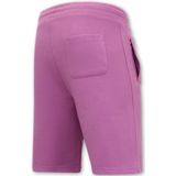 Local Fanatic - Korte Jogging Broek - Antiek Roze - Regular Fit