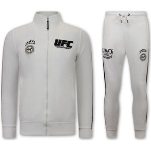 Local Fanatic - UFC Ultimate Championship - Joggingspak - Wit - Katoen/Polyester