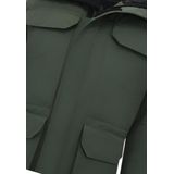 Halflange Winterjas Heren met Capuchon - 7503 - Groen