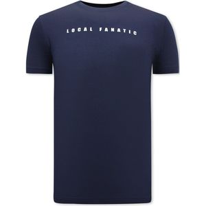 Local Fanatic - Cartoon - T-shirt - Navy