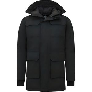 Enos - 7169 - Winterjas - Zwart - 65% Katoen 35% Polyester