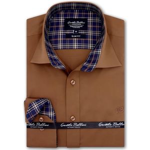 Gentile Bellini - Overhemd - Vogel Veer Print - Wit - Slim Fit - Strijkvrij