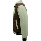 Enos - Baseball Jas - Bruin - 100% Polyester - Oversized