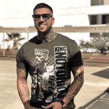 King Notorious - Zomer T shirt Mannen - 6324G - Groen