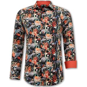 Gentile Bellini - Dierenprint Blouse - Grijs - Katoen