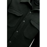 Heren Flannel Overshirt met Zakken - 501 - Zwart