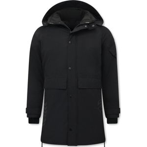 Nette Lange Jas Heren - 9803 - Zwart