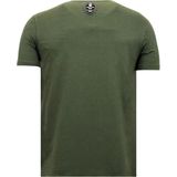 T-shirt Heren met Print - Predator Neon Print - Groen