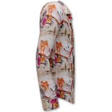 Gentile Bellini - Slim Fit Overhemd - Bruin - Lange Mouwen - Strijkvrij