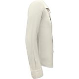 Gentile Bellini - Oxford - Wit - Slim Fit Overhemd - Lange Mouwen