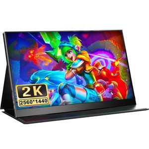 Uperfect Portable Monitor – Draagbare Monitor 17,3 Inch - 144Hz – 2560X1440p – Met Beschermhoes