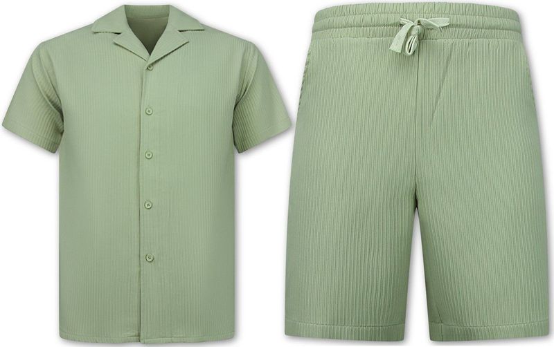 Twinset - Zomerset - Oversized Shirt - Shorts - Bruin - 100% Polyester