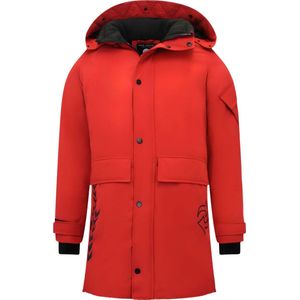 Enos - Sportieve Winterjas - Rood - Heren - Model 9803