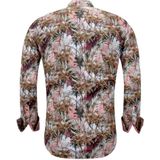 Gentile Bellini - Hawaii - Blouse - Bruin - Slim Fit - Lange Mouwen