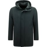 Enos - 8518 - Parka - Zwart - Polyester - Tweedelige Jas