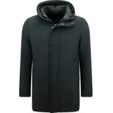 Enos - 8518 - Parka - Zwart - Polyester - Tweedelige Jas