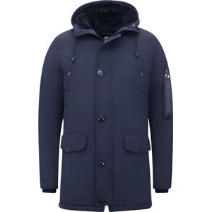 Enos - Parka - Winterjas - Blauw - Heren - Model 7103