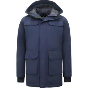 Parka - Winterjas Heren - Capuchon - Blauw