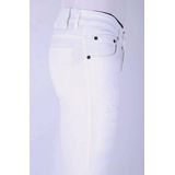 Witte Slim Fit Heren Jeans met Scheuren -1090 - Wit