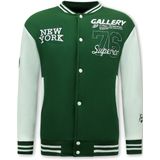 Enos - 905 - Baseball Vest met Capuchon - Groen