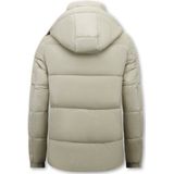 Jas Puffer - Jassen Heren Winter Capuchon - 8055 - Beige