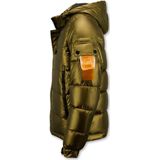 Goudkleurige Puffer Jas Heren met Capuchon