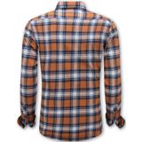 Houthakkers Blouse - Flanellen Overhemd Heren - Orange