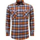 Houthakkers Blouse - Flanellen Overhemd Heren - Orange