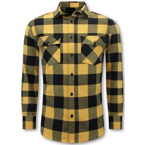 Local Fanatic - Houthakkersblouse - Flanellen Overhemd - Geel