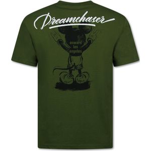 DreamChaser - Oversized T Shirt - Groen - 95% Katoen, 5% Lycra