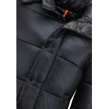 Urban Classics - Mixed Doudoune - Damesjas - Zwart - Gewatteerd, Verstelbare Capuchon, 2 Zijzakken