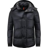 Urban Classics - Mixed Doudoune - Damesjas - Zwart - Gewatteerd, Verstelbare Capuchon, 2 Zijzakken