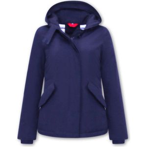 TheBrand - Korte Jas - Blauw - Dames - Met Capuchon