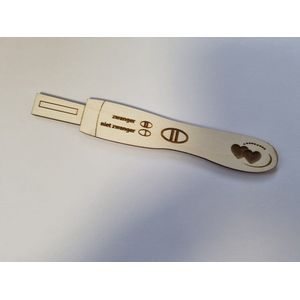 zwangerschap aankondiging gepersonaliseerd - hout - 16 cm