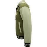 Oversized Baseball Jas Classic met Capuchon -8632- Groen