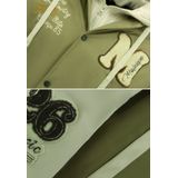 Oversized Baseball Jas Classic met Capuchon -8632- Groen