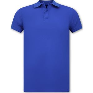 True Rise - Polo Shirt - Kobalt Blauw - Katoen/Lycra - Slim Fit