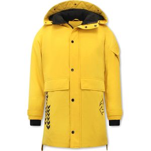 Enos - Nette Heren Winterjas - Groen - Model 9803