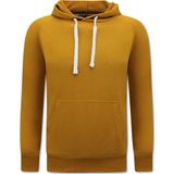Hoodie Heren - Hooded Sweater - Bruin