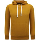 Hoodie Heren - Hooded Sweater - Bruin