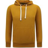 Hoodie Heren - Hooded Sweater - Bruin