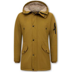 Winterparka Heren met Capuchon - 7105 - Geel