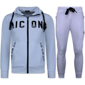ICON Joggingpak - Trainingspakken Heren - ICON Huispak Heren - 11575 - Wit