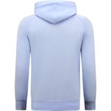 Hoodie Heren - Korte Joggingbroek Heren - SET - Licht Blauw