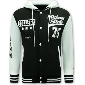 Local Fanatic - Varsity Vest met Capuchon - Zwart - 905
